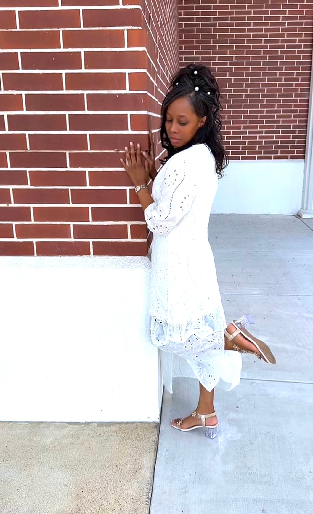 The Lily Eyelet Dress